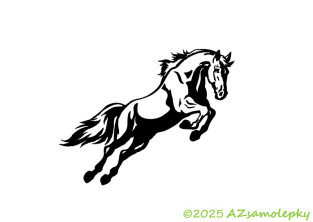 Samolepky na auto - Kůň