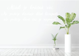 Samolepky na zeď - Citát - Tristan Bernard