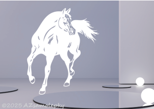 Samolepky na zeď - Arabský kůň