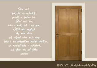 Samolepky na zeď - Modlitba Otče náš