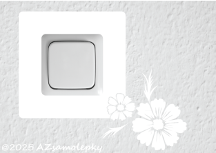 Samolepky pod vypínač - Dvě kytičky