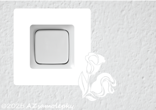 Samolepky pod vypínač - Růžičky