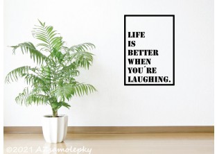 Samolepky na zeď - SO - Life is better
