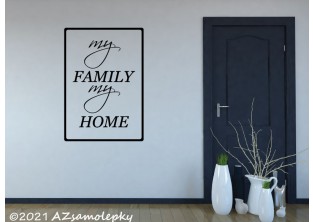 Samolepky na zeď - SO - MY FAMILY MY HOME