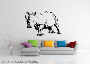 Samolepky na zeď - Nosorožec