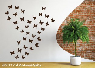 Samolepky na zeď - Mini - motýlci