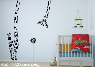 Dětské samolepky na zeď - Maxi - žirafa