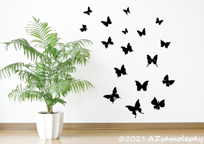 Samolepky na zeď - Jarní motýlci